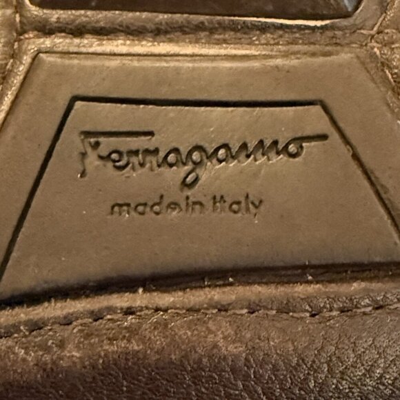 Men’s Salvatore Ferragamo Parigi Gancini Brown Leather Drivers US 9 EEE Wide - Picture 14 of 14